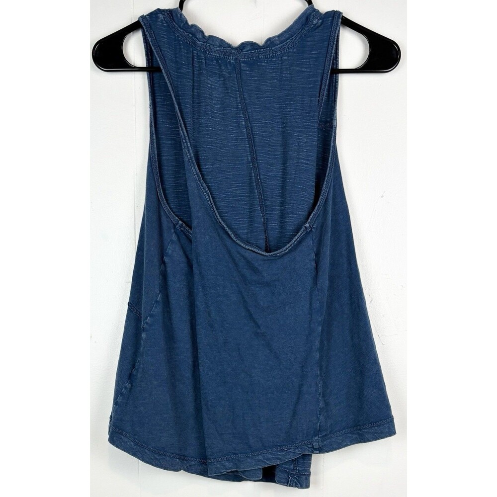 Anthropologie PILCRO Tank Top Blue Twist-Back Boho Summer Casual Sz Small - Picture 5 of 10